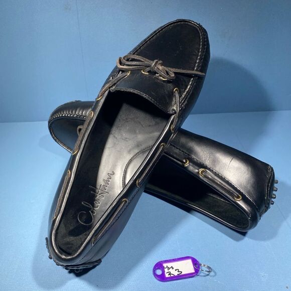 COPY - Cole Haan Gunnison II Mens 11 D Driving Loafers Black Moc Toe Casual Lac… - Picture 1 of 8